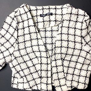 plaid crop jacket/blazer for kids